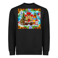 Black Christmas cowboy gnome Heavyweight Sweatshirt - CowhideDigitalArt