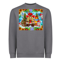 Storm Christmas cowboy gnome Heavyweight Sweatshirt - CowhideDigitalArt