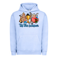 Pigment Grape Ice tis the season hockey and Christmas Urban Hoodie - AdoDesignShop