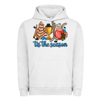 Pigment Lunar Rock tis the season hockey and Christmas Urban Hoodie - AdoDesignShop