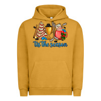 Pigment Peanut Butter tis the season hockey and Christmas Urban Hoodie - AdoDesignShop