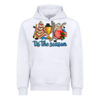 White tis the season hockey and Christmas Urban Hoodie - AdoDesignShop