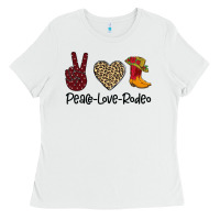 White Peace Love Rodeo Ladies Tee - Bettercallsaul