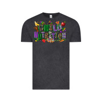 Vintage Black child nutrition mardi gras cowgirl Vintage Tee - CowGirlArtShop