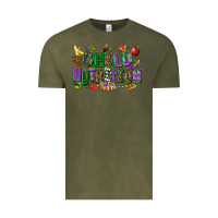 Vintage Olive child nutrition mardi gras cowgirl Vintage Tee - CowGirlArtShop