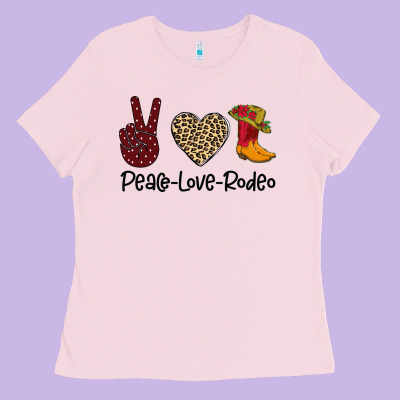 Peace Love Rodeo Ladies Tee Designed By Bettercallsaul