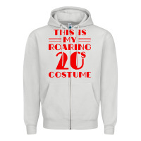 Dove Grey halloween roaring 20s costume Zipper Hoodie - trangStudio