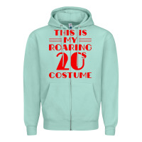 Seafoam halloween roaring 20s costume Zipper Hoodie - trangStudio