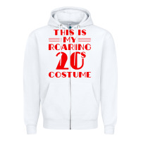 White halloween roaring 20s costume Zipper Hoodie - trangStudio