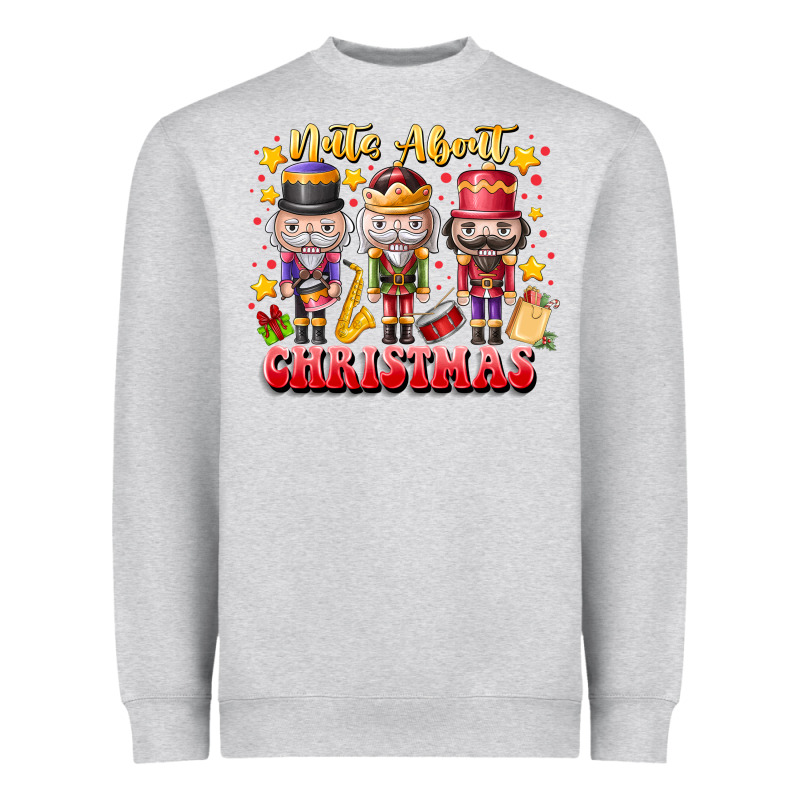 Nuts About Christmas Heavyweight Sweatshirt by CowhideDigitalArt | Teevron