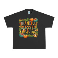 Pigment Black thankful blessed and kind of a mess Urban Heavy Tee - CowGirlArtShop