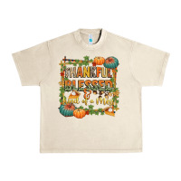 Sandshell thankful blessed and kind of a mess Urban Heavy Tee - CowGirlArtShop