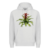 Dove Grey Bromeliads Premium Hoodie - LillyAllenDesigns