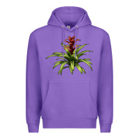 Purple Bromeliads Premium Hoodie - LillyAllenDesigns