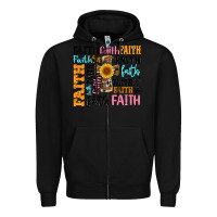 Black faith cross Zipper Hoodie - Artiststas