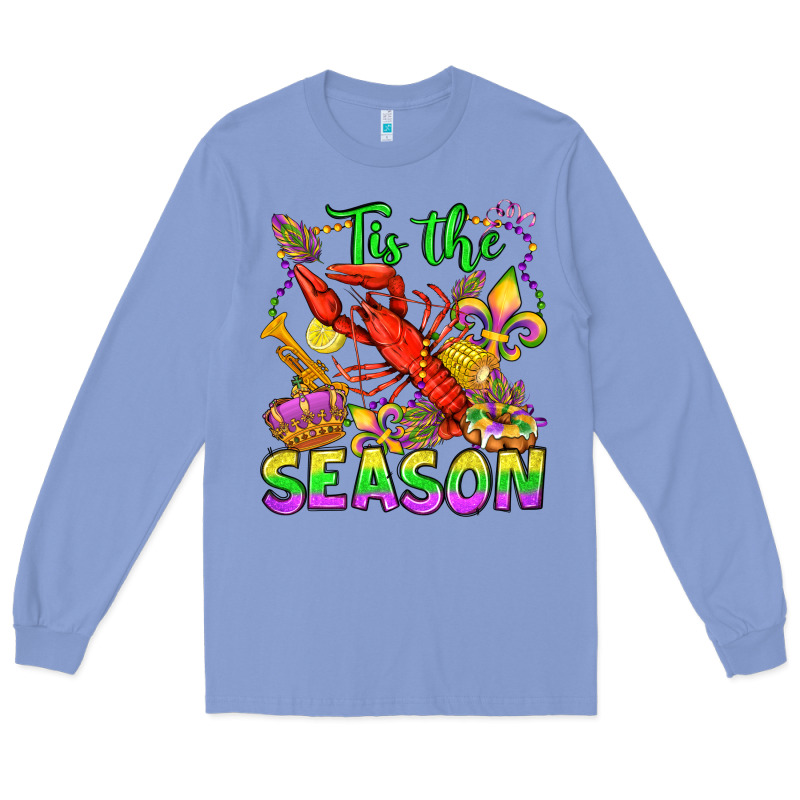 Tis The Season Mardi Gras Olivia Long Sleeve Tee by OliviaCreatesArt | Teevron