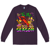 Plum tis the season mardi gras olivia Long Sleeve Tee - OliviaCreatesArt