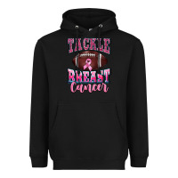Black tackle breast cancer Heavyweight Hoodie - BarkalooDesign