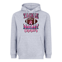 Heather Grey tackle breast cancer Heavyweight Hoodie - BarkalooDesign