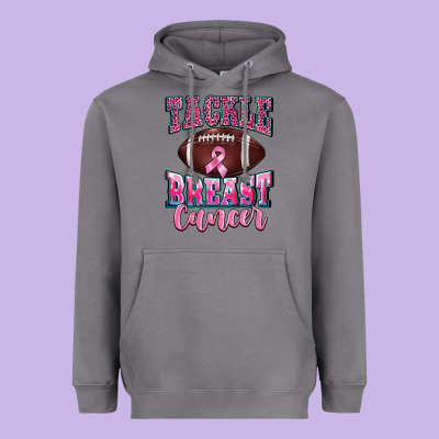 Tackle Breast Cancer Heavyweight Hoodie Designed By Barkaloodesign