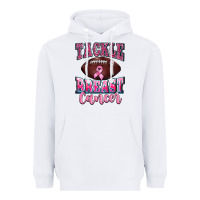 White tackle breast cancer Heavyweight Hoodie - BarkalooDesign
