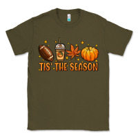 Army Green Tis' the season Classic Tee - NancyCooperArtShop