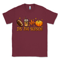 Burgundy Tis' the season Classic Tee - NancyCooperArtShop