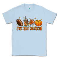 Dusty Blue Tis' the season Classic Tee - NancyCooperArtShop