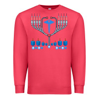 Cardinal jewish hanukkah chanukah doctor medical menorah  gifts Premium Sweatshirt - trangStudio