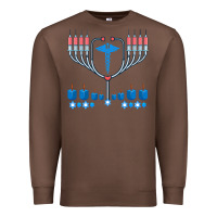 Chestnut jewish hanukkah chanukah doctor medical menorah  gifts Premium Sweatshirt - trangStudio