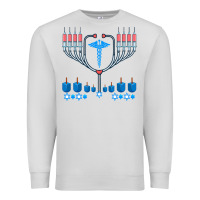 Dove Grey jewish hanukkah chanukah doctor medical menorah  gifts Premium Sweatshirt - trangStudio