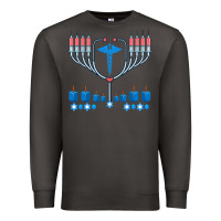 Smoke jewish hanukkah chanukah doctor medical menorah  gifts Premium Sweatshirt - trangStudio