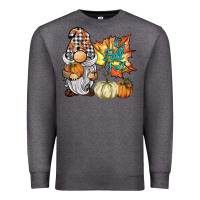 Charcoal Heather it's fall y'all gnome Premium Sweatshirt - BarkalooDesign