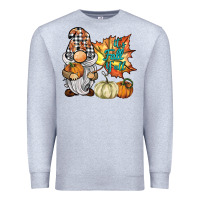 Heather Grey it's fall y'all gnome Premium Sweatshirt - BarkalooDesign