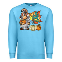 Ocean Blue it's fall y'all gnome Premium Sweatshirt - BarkalooDesign