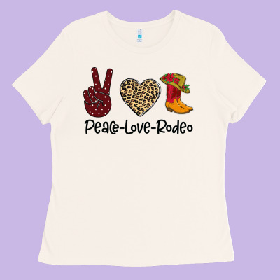 Peace Love Rodeo Ladies Tee Designed By Bettercallsaul