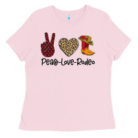 Bubblegum Pink Peace Love Rodeo Ladies Tee - Bettercallsaul