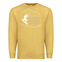 Antique Gold Kiteboarding Hood River Oregon, Kitesurfing Premium Sweatshirt - trangStudio