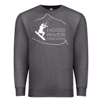 Charcoal Heather Kiteboarding Hood River Oregon, Kitesurfing Premium Sweatshirt - trangStudio