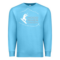 Ocean Blue Kiteboarding Hood River Oregon, Kitesurfing Premium Sweatshirt - trangStudio