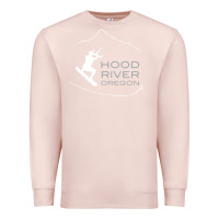 Pale Pink Kiteboarding Hood River Oregon, Kitesurfing Premium Sweatshirt - trangStudio