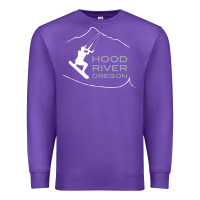 Purple Kiteboarding Hood River Oregon, Kitesurfing Premium Sweatshirt - trangStudio