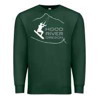 Sports Green Kiteboarding Hood River Oregon, Kitesurfing Premium Sweatshirt - trangStudio