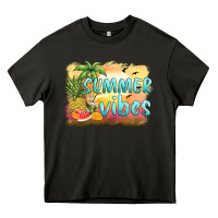 Asphalt summer vibes sunset and fruits Heavy Core Tee - BarkalooDesign