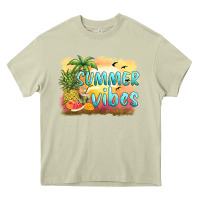 Mossy summer vibes sunset and fruits Heavy Core Tee - BarkalooDesign