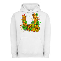 Pigment Lunar Rock horseshoe with shamrocks and coin Urban Hoodie - AdoDesignShop