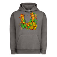 Pigment Tornado horseshoe with shamrocks and coin Urban Hoodie - AdoDesignShop