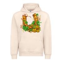 Sandshell horseshoe with shamrocks and coin Urban Hoodie - AdoDesignShop
