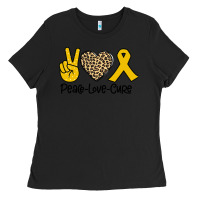 Black Peace Love Cure Ladies Tee - Bettercallsaul