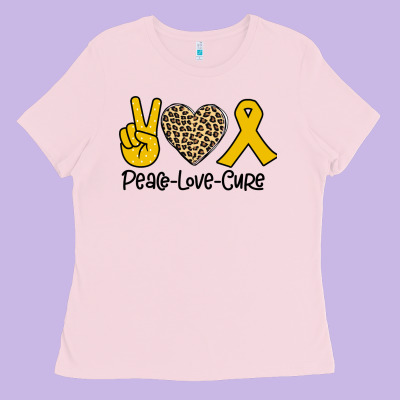 Peace Love Cure Ladies Tee Designed By Bettercallsaul